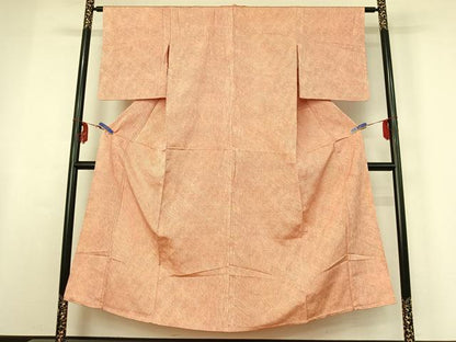 平和屋着物▽上質な小紋 単衣 霞文 正絹 逸品 AABF6799jh