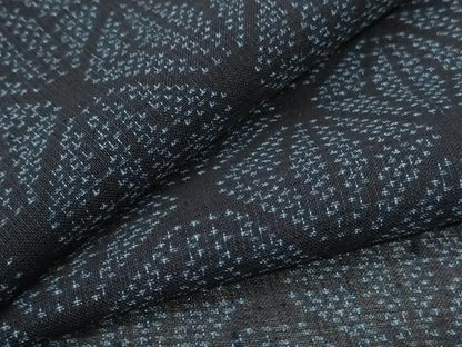 平和屋着物＊夏物 紗紬 麻の葉文様 正絹 逸品 AABF6803jd