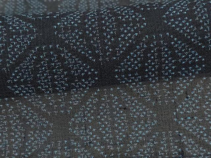 平和屋着物＊夏物 紗紬 麻の葉文様 正絹 逸品 AABF6803jd