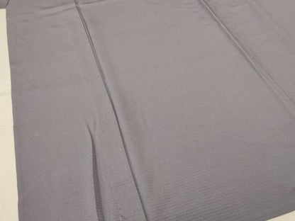 平和屋着物＊夏物 色無地 絽 桔梗鼠色 正絹 逸品 AABF6806jd