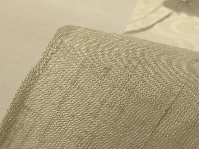 平和屋着物＊夏物 訪問着 生紬 手描き 流水草花文 正絹 逸品 AABF6808jd