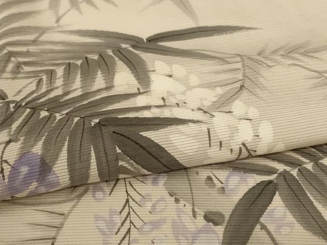 平和屋着物＊夏物 訪問着 絽 手描き 草花文 正絹 逸品 AABF6812jd