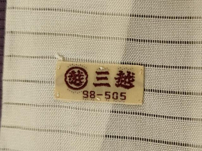 平和屋着物＊夏物　訪問着　絽　刺繍　枝花文　銀彩　三越扱い　正絹　逸品　未使用　AABF6819jd