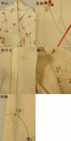 平和屋着物＊夏物 小紋 絽 萩文 正絹 逸品 AABF6825jd