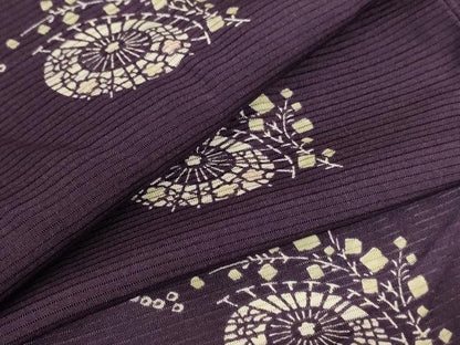 平和屋着物＊夏物 小紋 絽 雪輪文 暈し染め 正絹 逸品 AABF6834jd