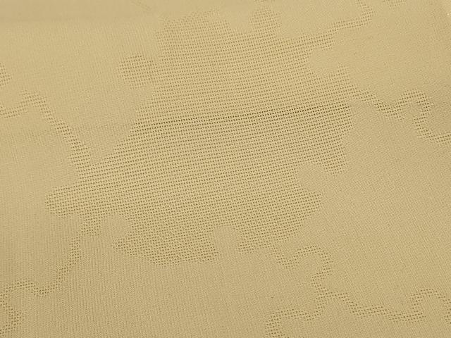 平和屋着物＊夏物 色無地 雪輪紋紗 蜂蜜色 正絹 逸品 未使用 AABF6837jd