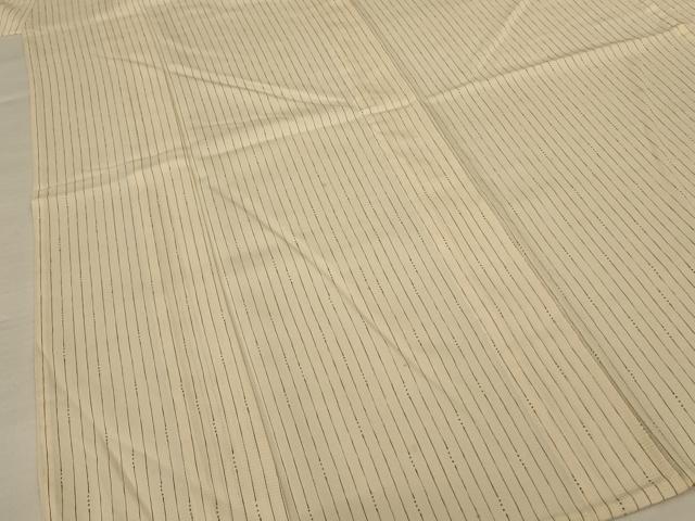 平和屋着物＊夏物　小紋　絽　変わり縞　正絹　逸品　AABF6845jd