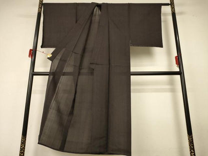 平和屋着物＊夏物 男性 紗紬 変わり縞 正絹 逸品 未使用 AABF6854jd