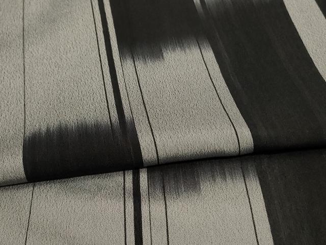 平和屋着物＊夏物 明石ちぢみ 幾何学文様 正絹 逸品 AABF6860jd