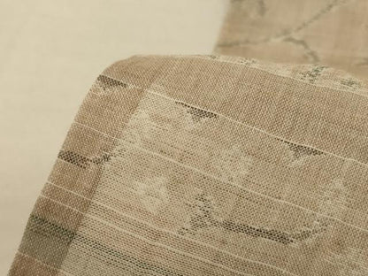 平和屋着物＊夏物 小千谷ちぢみ 花唐草文 麻 逸品 AABF6864jd