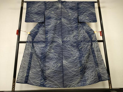 平和屋着物＊夏物 小紋 絽 薄文 洗える着物 AABF6867jd