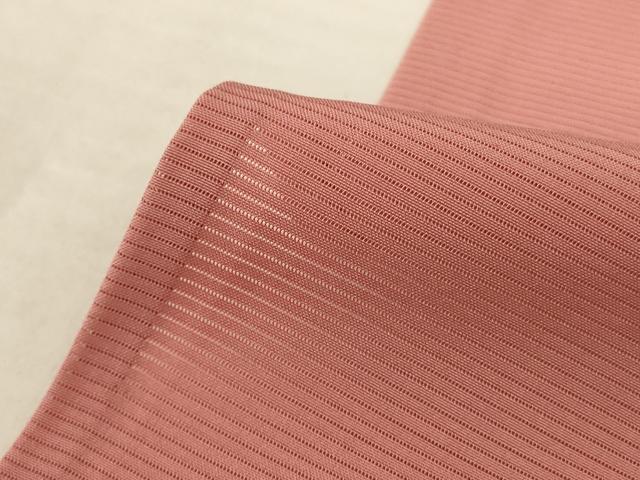 平和屋着物＊夏物 色無地 絽 洗朱色 正絹 逸品 AABF6873jd