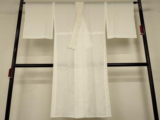 平和屋着物＊夏物 長襦袢 絽 白色 洗える着物 AABF6876jd
