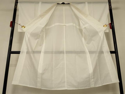 平和屋着物＊夏物 長襦袢 絽 白色 洗える着物 AABF6876jd