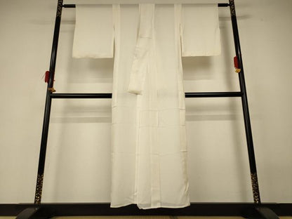 平和屋着物＊夏物 長襦袢 絽 鳥の子色 正絹 逸品 AABF6879jd