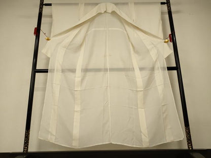 平和屋着物＊夏物 長襦袢 絽 鳥の子色 正絹 逸品 AABF6879jd