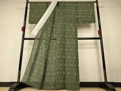 平和屋着物＊夏物 本場琉球絣 夏琉球 正絹 逸品 AABF6885jd