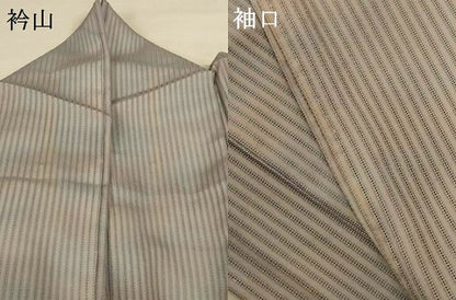 平和屋着物＊夏物 虹色創家 本郷大田子 小紋 縦絽 霞文 暈し染め 正絹 逸品 AABF6889jd