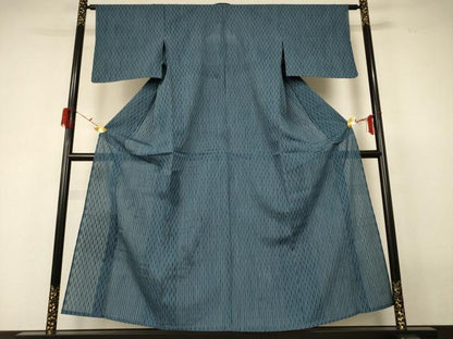 平和屋着物＊夏物 紗紬 立涌文様 正絹 逸品 AABF6890jd