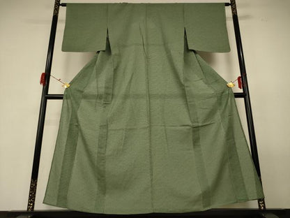 平和屋着物＊夏物 紗紬 立涌文様 三越扱い 正絹 逸品 AABF6897jd