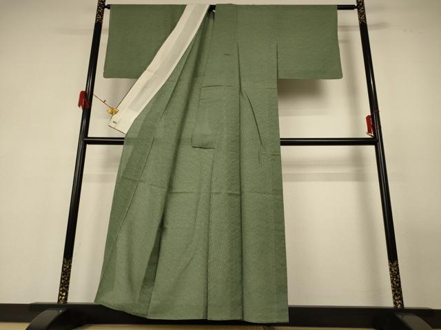 平和屋着物＊夏物 紗紬 立涌文様 三越扱い 正絹 逸品 AABF6897jd