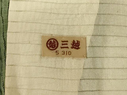 平和屋着物＊夏物 紗紬 立涌文様 三越扱い 正絹 逸品 AABF6897jd