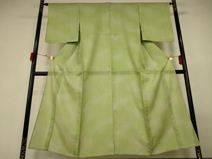 平和屋着物＊夏物 小紋 紗 霞文 暈し染め 正絹 逸品 未使用 AABF6899jd