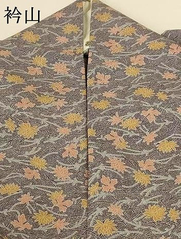 平和屋着物＊夏物 小紋 絽 草花文 正絹 逸品 AABF6901jd