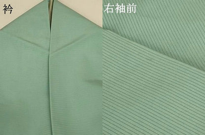 平和屋着物＊夏物 色無地 絽 錆青磁色 正絹 逸品 AABF6906jd