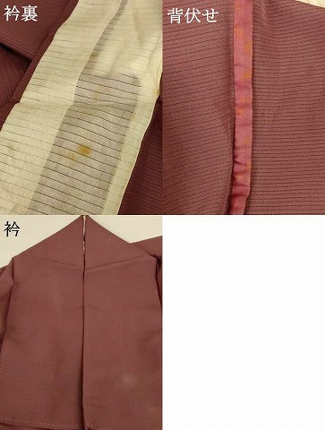 平和屋着物＊夏物 色無地 絽 煤竹色 正絹 逸品 AABF6907jd