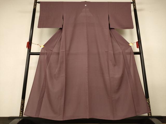 平和屋着物＊夏物 色無地 絽 煤竹色 正絹 逸品 AABF6907jd