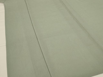 平和屋着物＊夏物 色無地 縦絽 白緑色 正絹 逸品 AABF6909jd