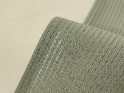 平和屋着物＊夏物 色無地 縦絽 白緑色 正絹 逸品 AABF6909jd