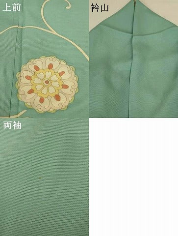 平和屋着物＊夏物 訪問着 絽 花唐草文 正絹 逸品 AABF6911jd