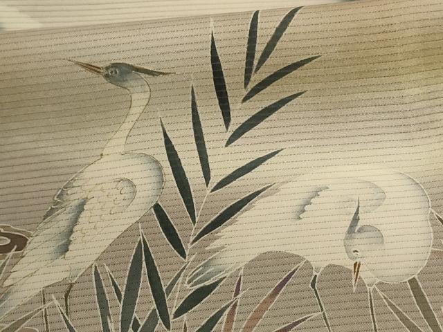 平和屋着物＊夏物 黒留袖 絽 作家物 花鳥文 暈し染め 正絹 逸品 AABF6913jd