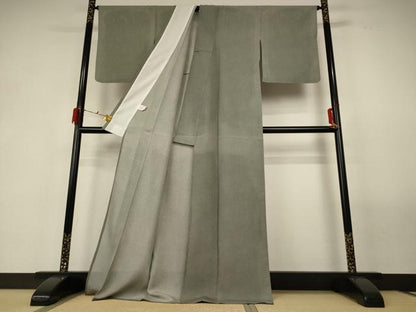 平和屋着物＊夏物 江戸小紋 絽 鮫小紋柄 ロング丈 正絹 逸品 AABF6915jd