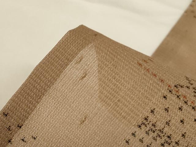 平和屋着物＊夏物 紬 紗紬 横段文 正絹 逸品 AABF6918jd