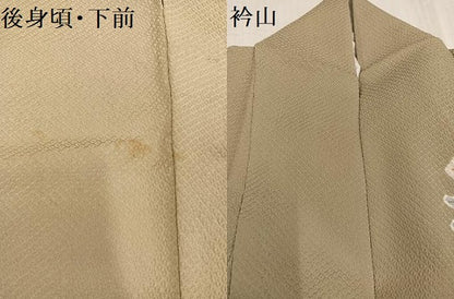 平和屋着物●訪問着 絞り 舞花文 金銀彩 正絹 逸品 AABF6924ph