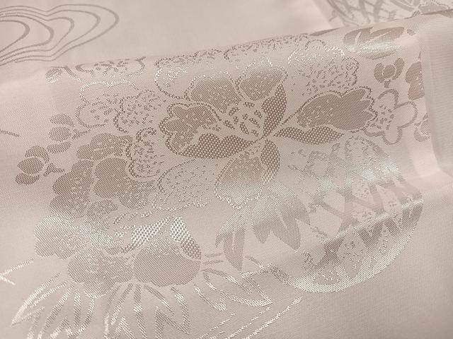 平和屋着物●振袖用長襦袢 無双仕立て 草花地紋 半衿刺繍 洗える着物 AABF6929ph