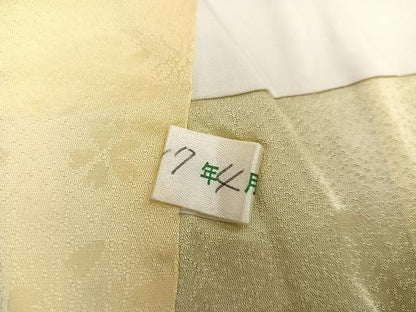 平和屋着物●豪華振袖 手描き 夜桜 暈し染め 黒地 正絹 逸品 AABF6931ph