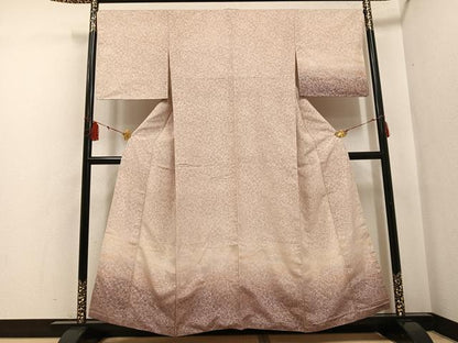 平和屋着物●訪問着 輪奈織 草花文 暈し染め やまと誂製 正絹 逸品 AABF6934ph