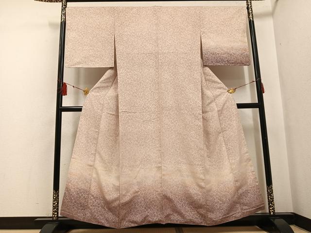 平和屋着物●訪問着 輪奈織 草花文 暈し染め やまと誂製 正絹 逸品 AABF6934ph