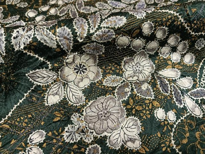 平和屋着物●上質な小紋 辻が花 絞り 金彩 正絹 逸品 AABF6937ph