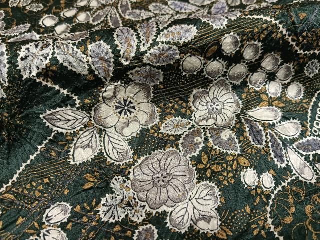 平和屋着物●上質な小紋 辻が花 絞り 金彩 正絹 逸品 AABF6937ph