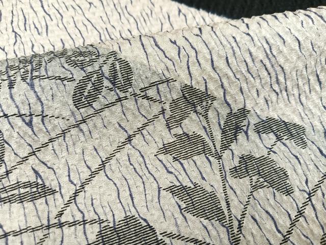 平和屋着物●訪問着 刺繍 草花文 金糸 正絹 逸品 AABF6941ph