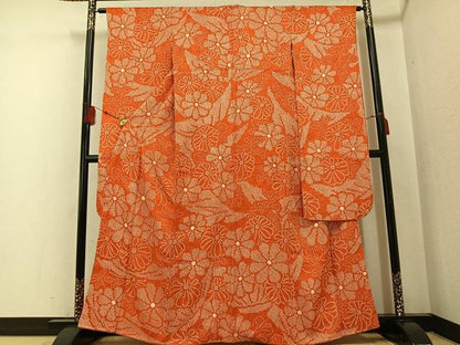 平和屋着物●豪華振袖 総絞り 花尽くし 正絹 逸品 AABF6946ph