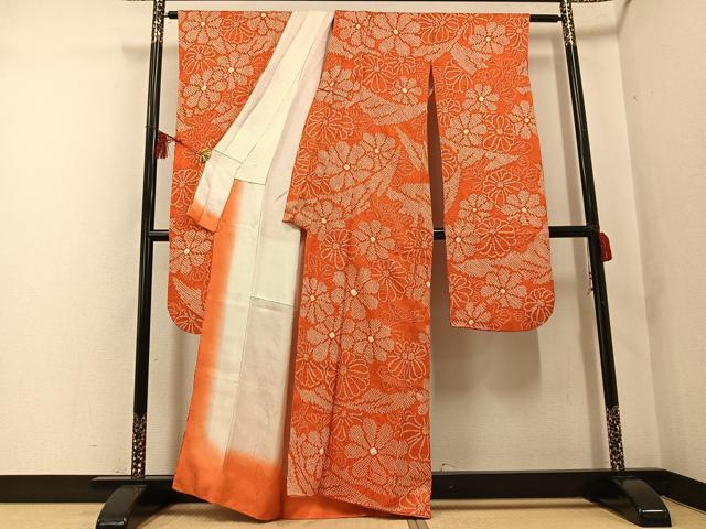平和屋着物●豪華振袖 総絞り 花尽くし 正絹 逸品 AABF6946ph