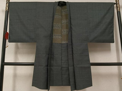 平和屋着物●男性 本場大島紬 アンサンブル 100亀甲 総詰め 正絹 逸品 AABF6952ph