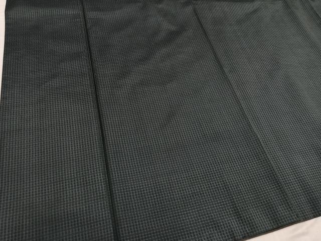 平和屋着物●男性 本場大島紬 アンサンブル 格子 正絹 逸品 AABF6954ph