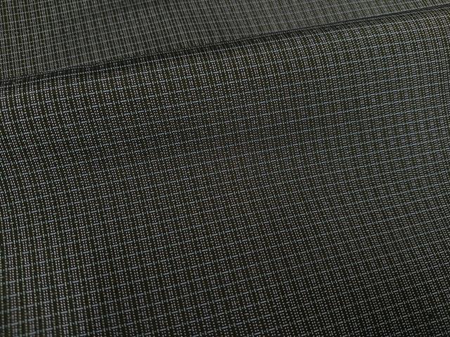 平和屋着物●男性 本場大島紬 アンサンブル 格子 正絹 逸品 AABF6954ph